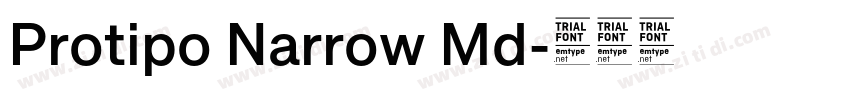 Protipo Narrow Md字体转换